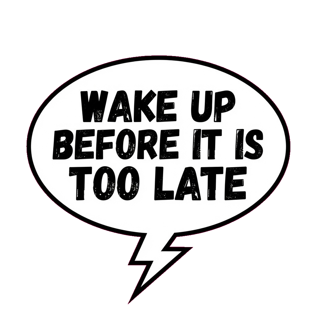 Wake up before it is too late